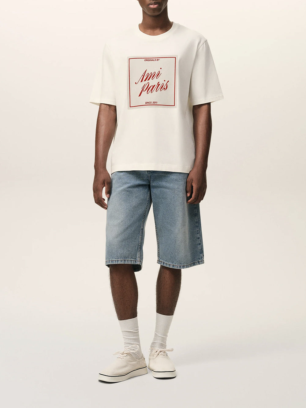 AMI PARIS-BOXY FIT SHORT SLEEVES TSHIRT-