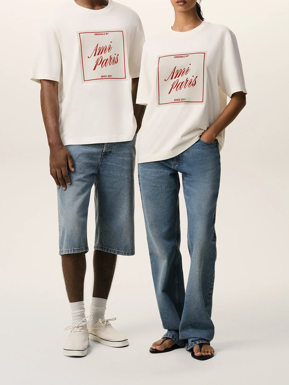 AMI PARIS-BOXY FIT SHORT SLEEVES TSHIRT-