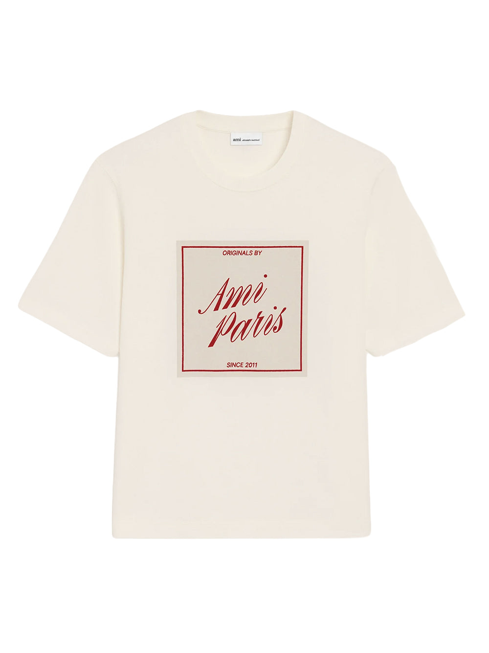 AMI PARIS-BOXY FIT SHORT SLEEVES TSHIRT-