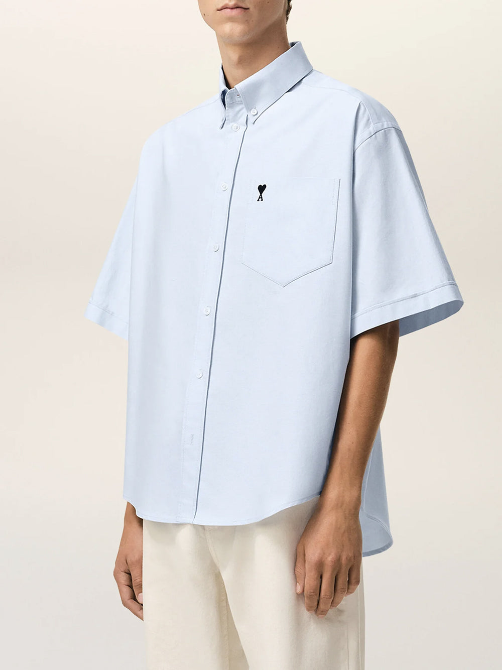 AMI PARIS-BOXY SHORT SLEEVE SHIRT-