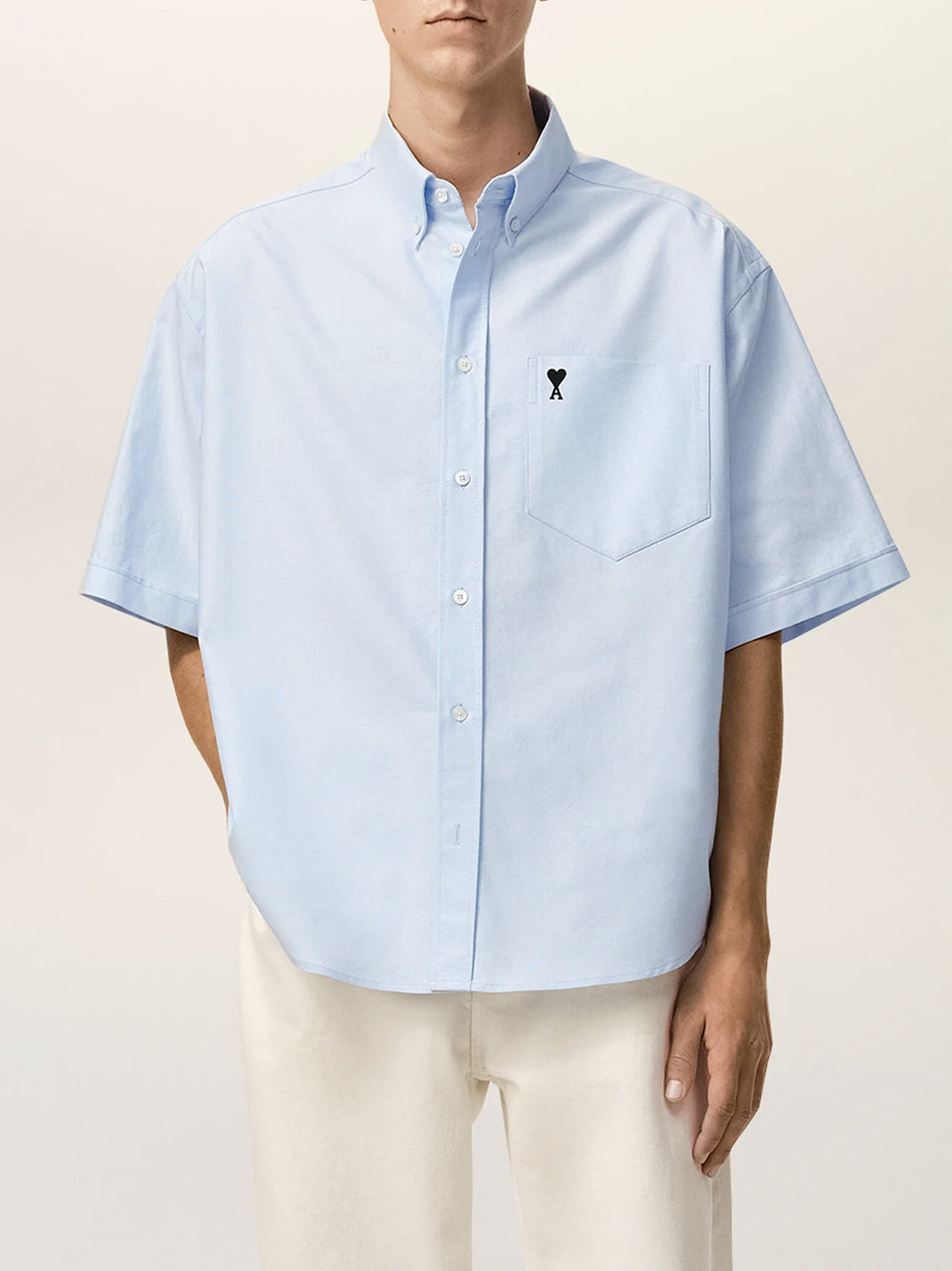 AMI PARIS-BOXY SHORT SLEEVE SHIRT-
