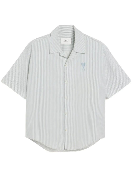 AMI PARIS-CAMP COLLAR SHORTSLEEVE SHIRT-