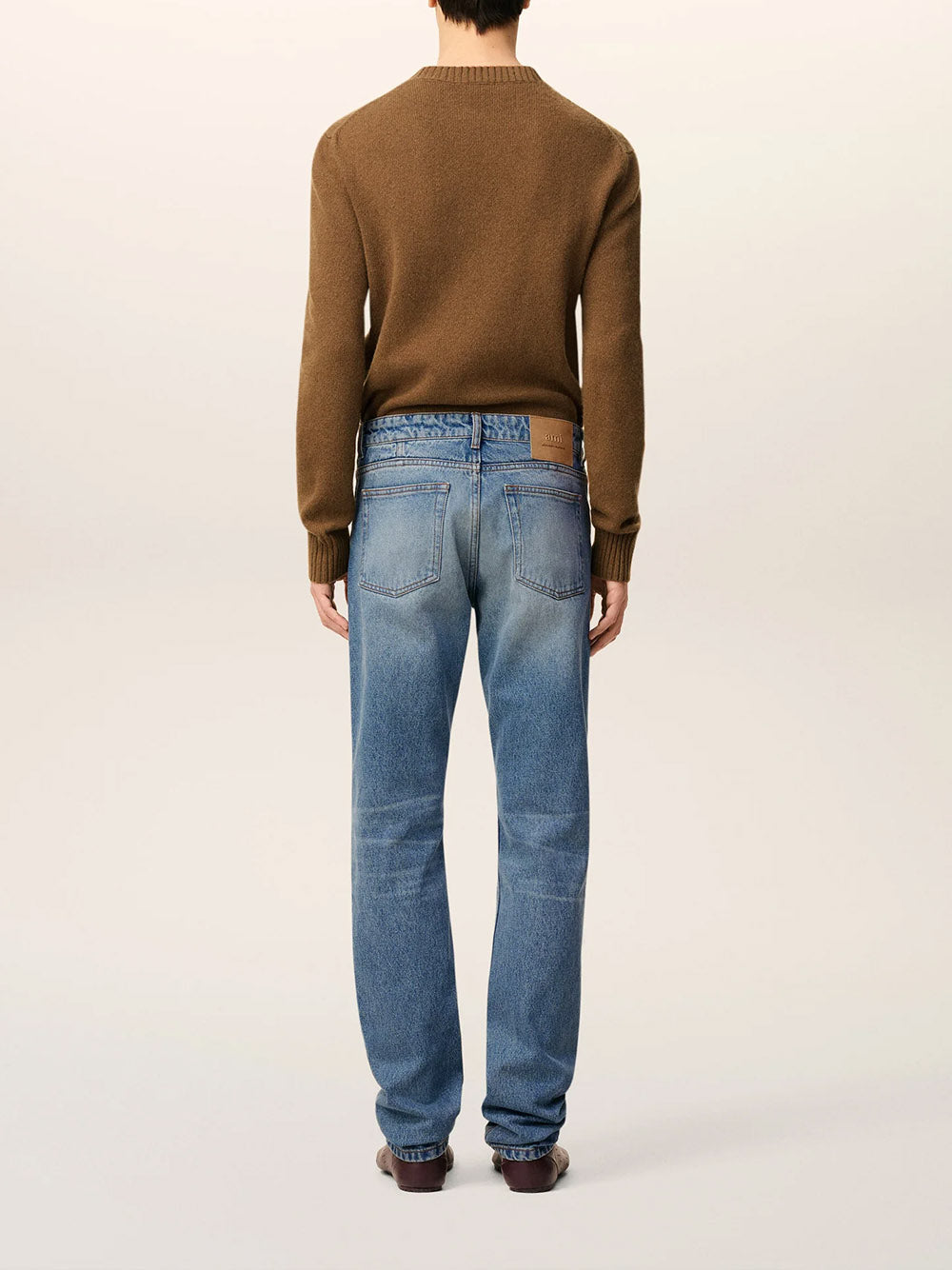 AMI PARIS-Jeans taglio classico in cotone blu-