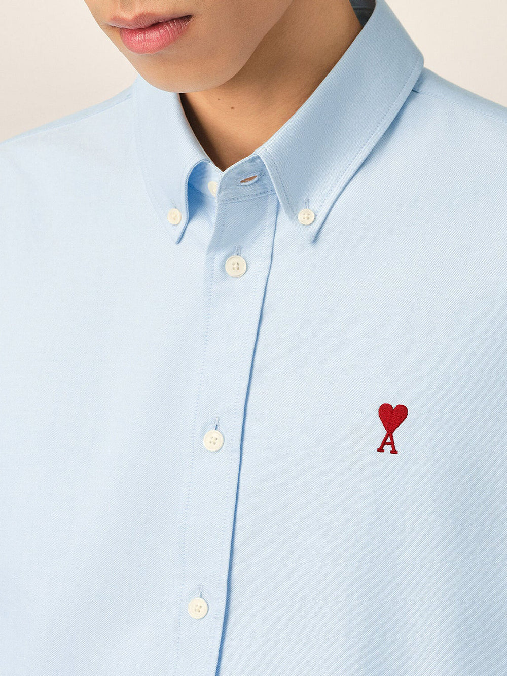 AMI PARIS-CLASSIC SHIRT BUTTON DOWN COLLAR-