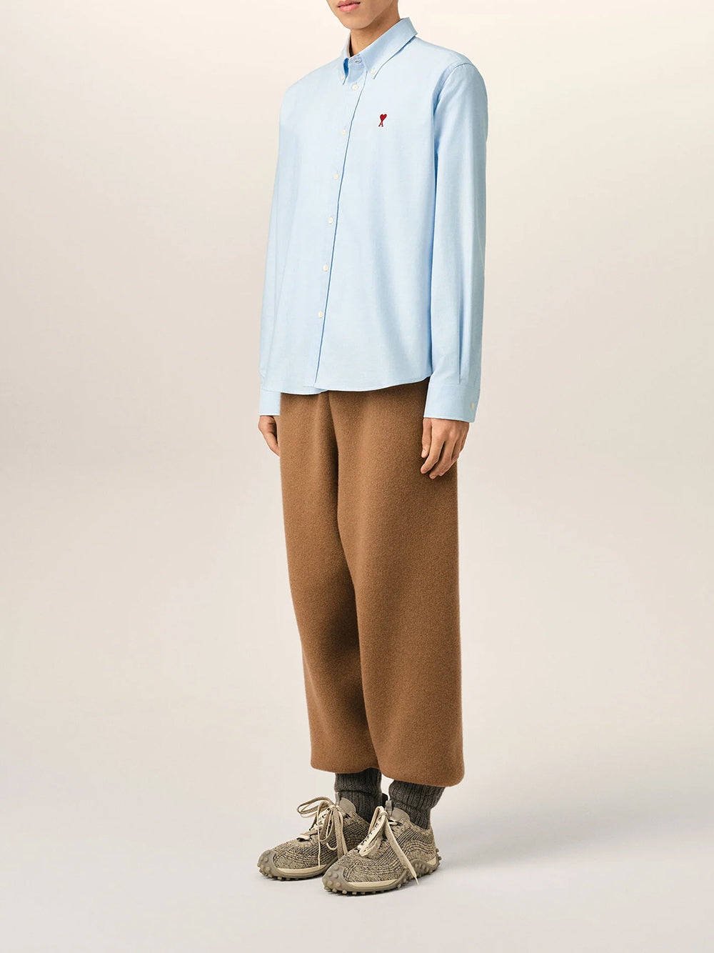 AMI PARIS-CLASSIC SHIRT BUTTON DOWN COLLAR-