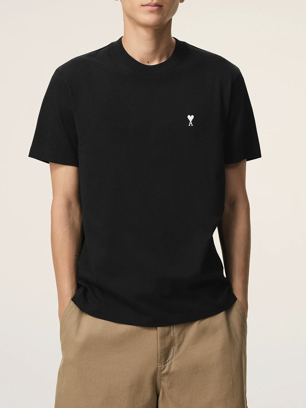 AMI PARIS-CONTRASTED ADC TSHIRT-