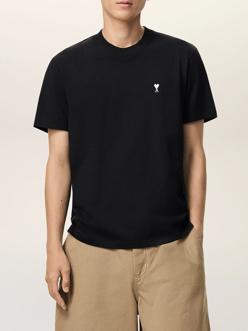AMI PARIS-CONTRASTED ADC TSHIRT-