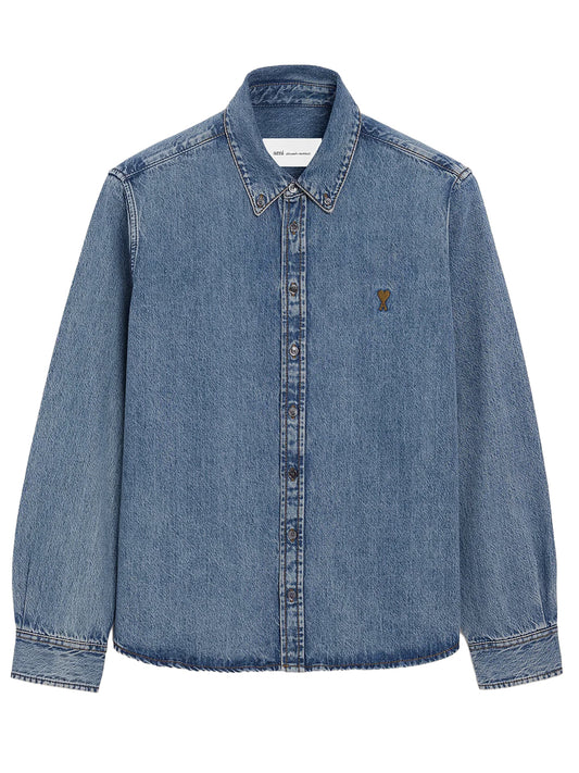 AMI PARIS-CONTRASTED SHIRT-