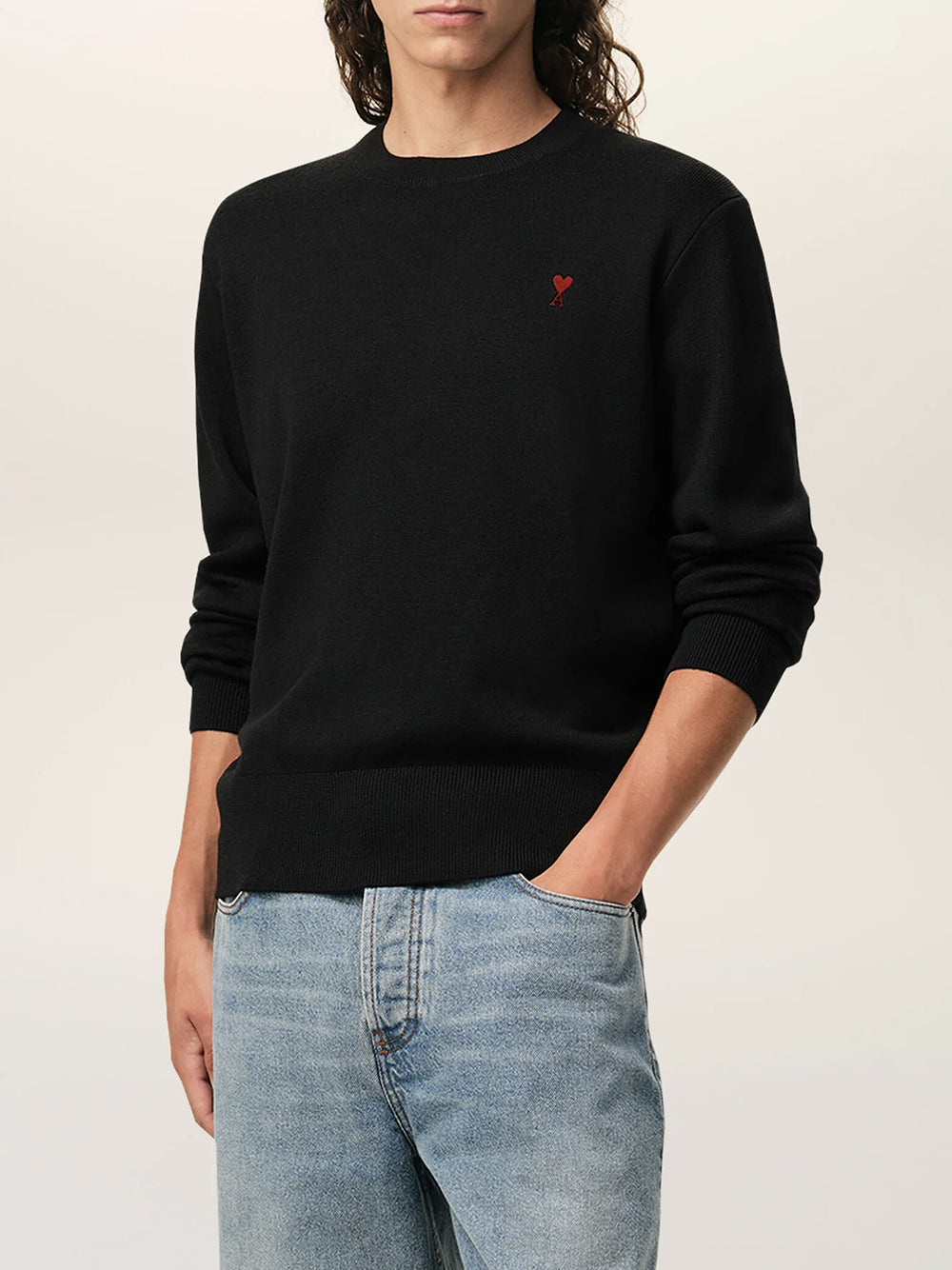 AMI PARIS-CREWNECK SWEATER-