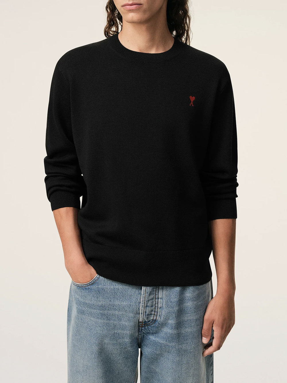 AMI PARIS-CREWNECK SWEATER-