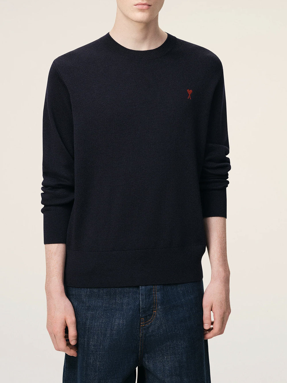 AMI PARIS-CREWNECK SWEATER-