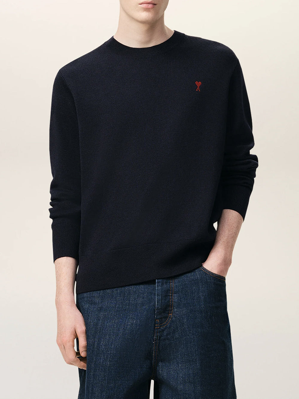 AMI PARIS-CREWNECK SWEATER-