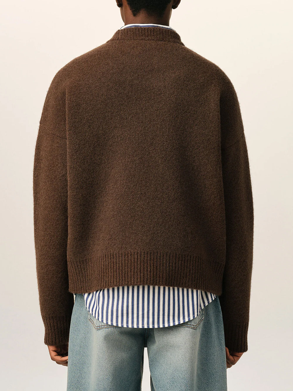 CREWNECK SWEATER WITH AMI DE COEUR