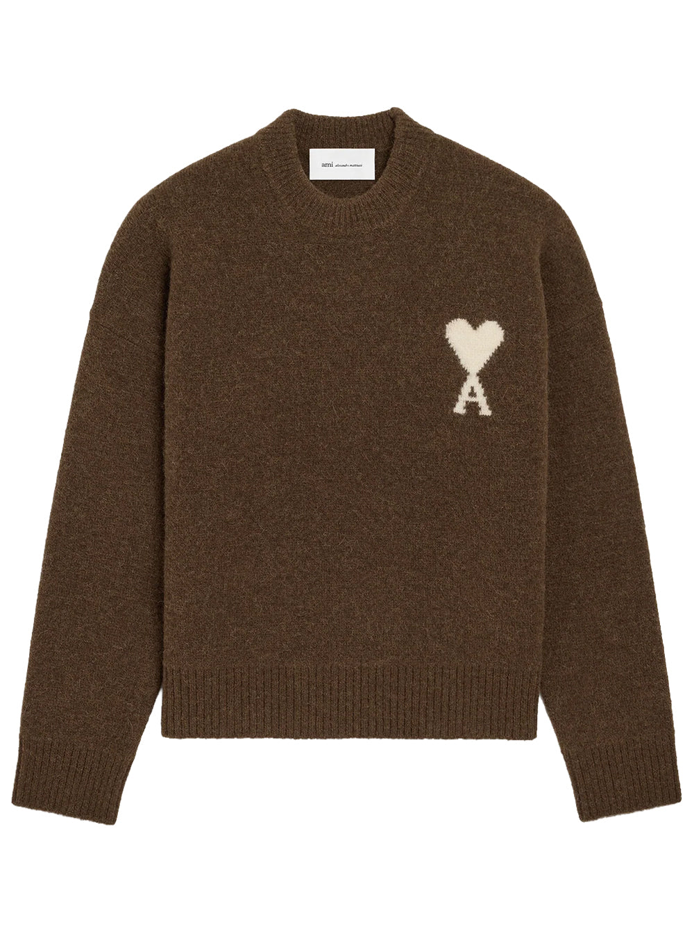 CREWNECK SWEATER WITH AMI DE COEUR