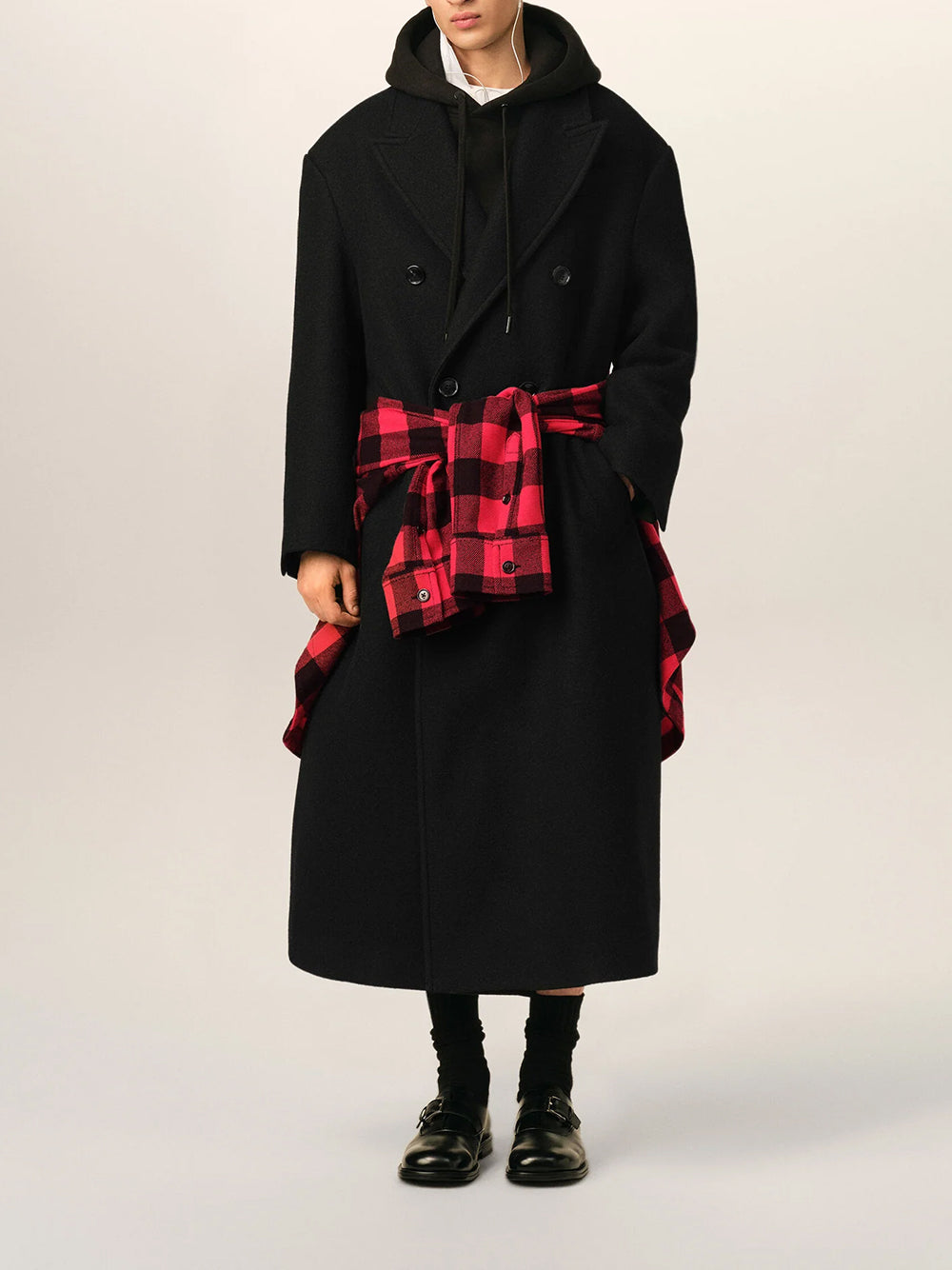 DOUBLE BREASTED LONG COZY COAT