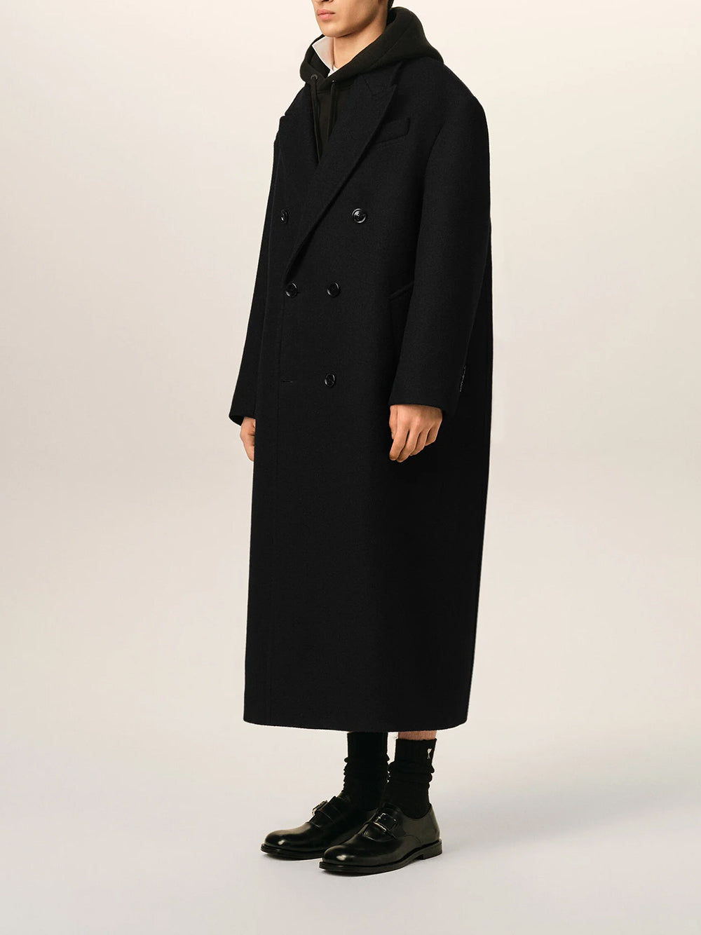 DOUBLE BREASTED LONG COZY COAT