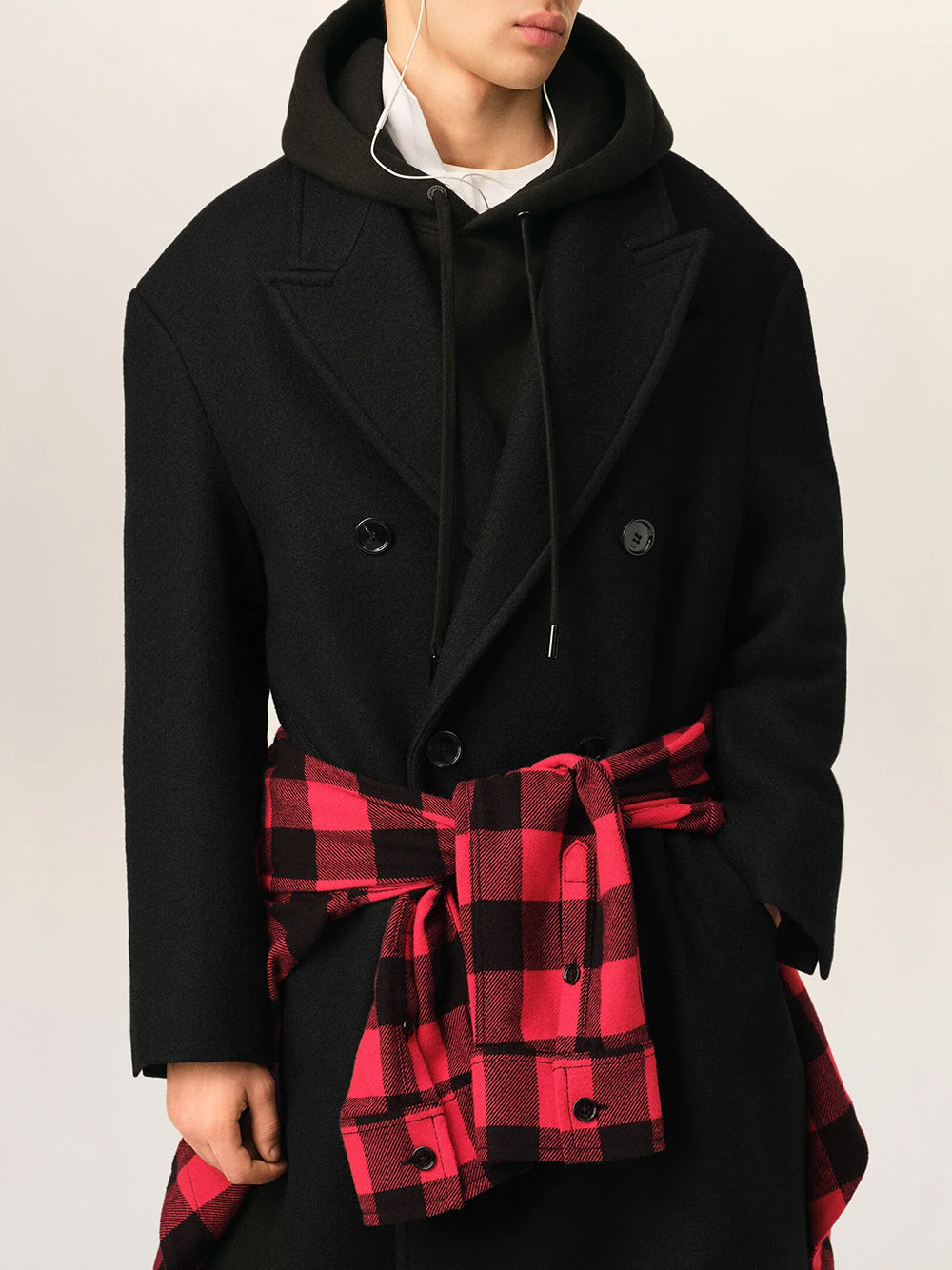 DOUBLE BREASTED LONG COZY COAT
