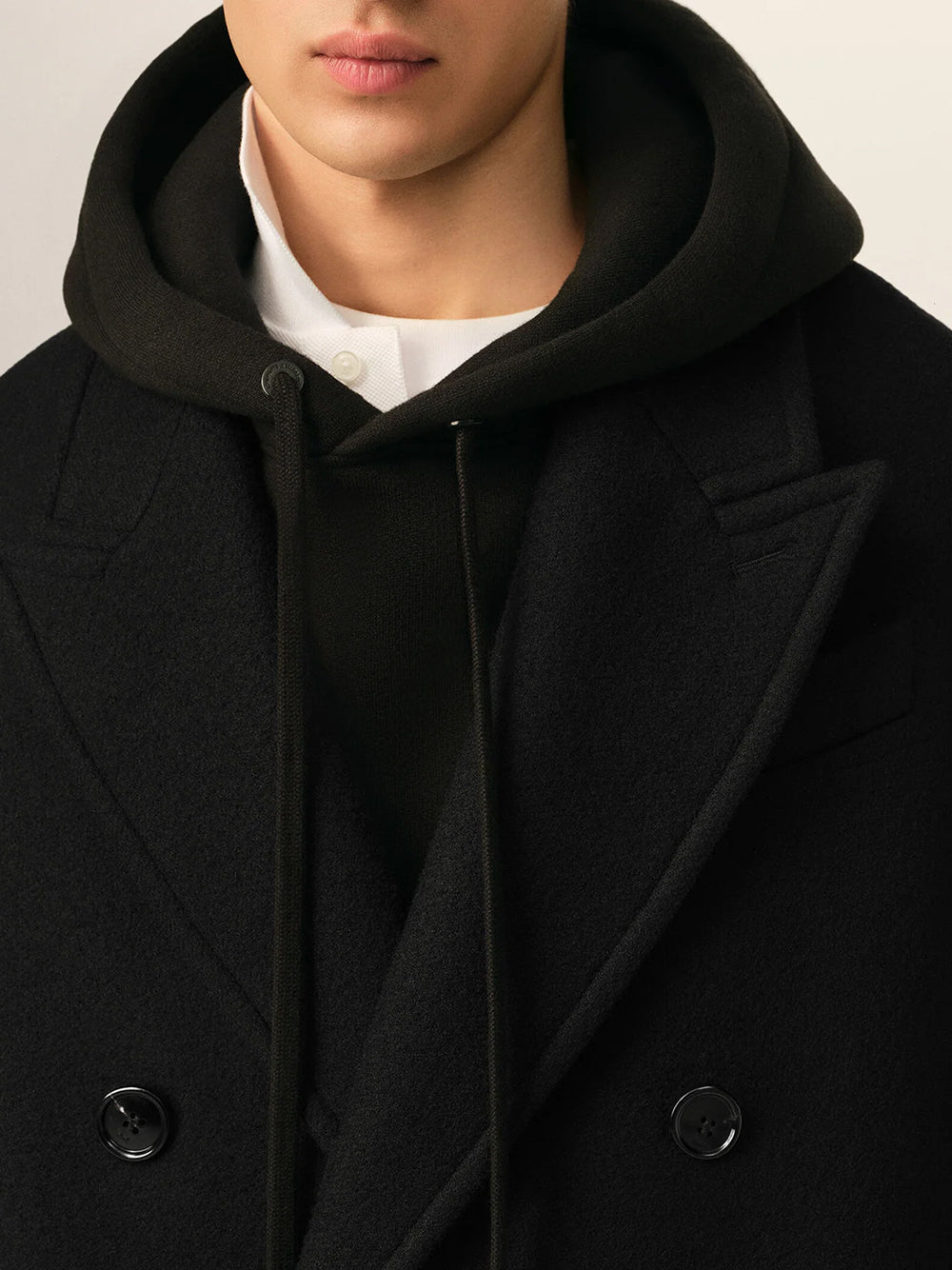 DOUBLE BREASTED LONG COZY COAT