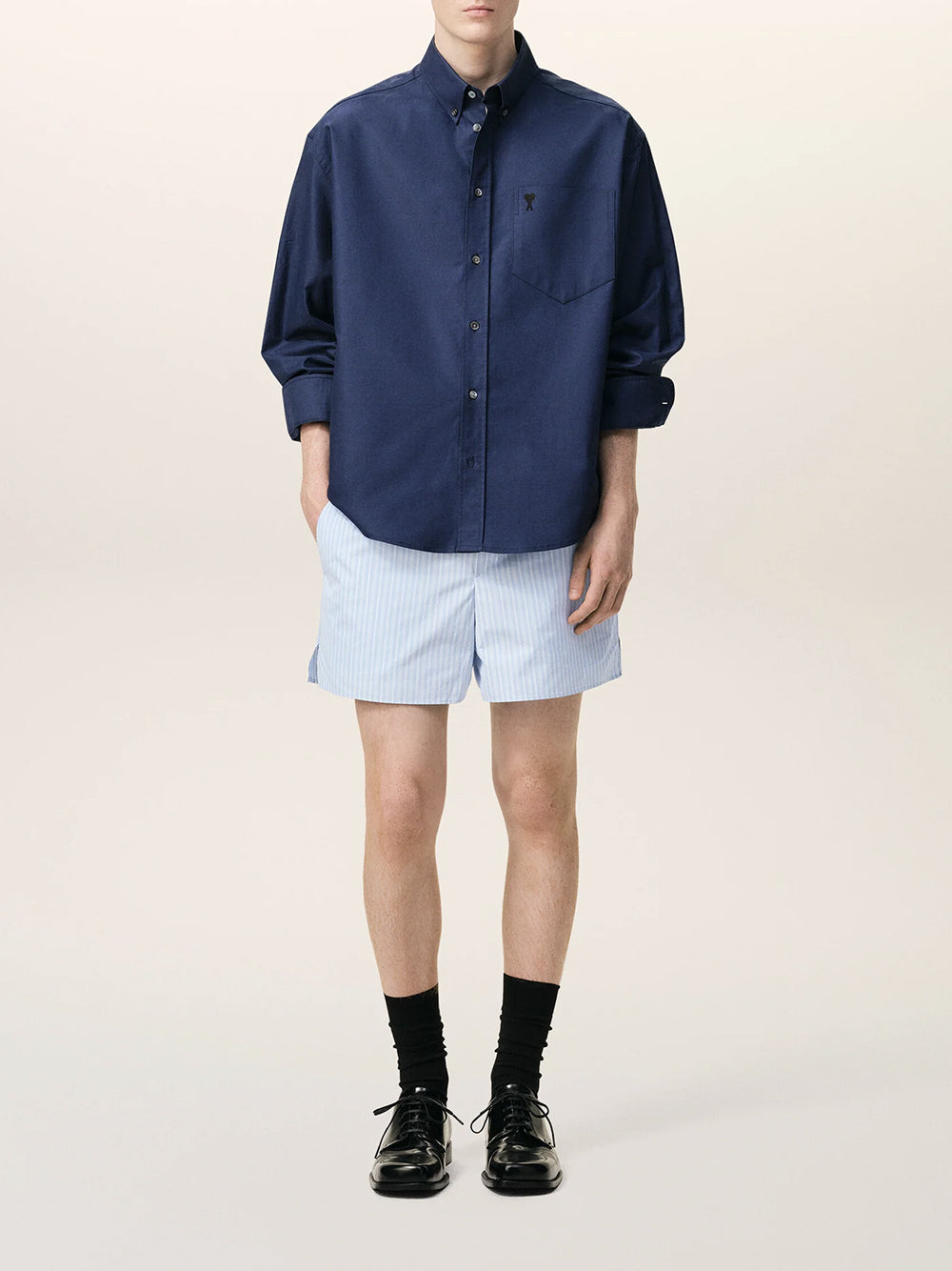 AMI PARIS-ELASTICATED SHORTS-