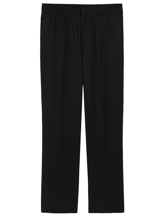 AMI PARIS-ELASTICATED WAIST TROUSERS-