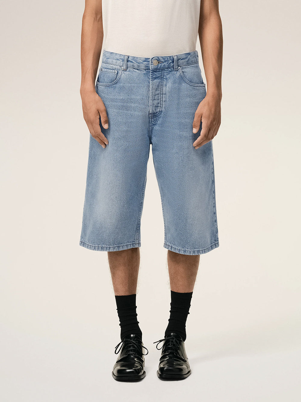 AMI PARIS-LARGE FIT BERMUDA SHORTS-
