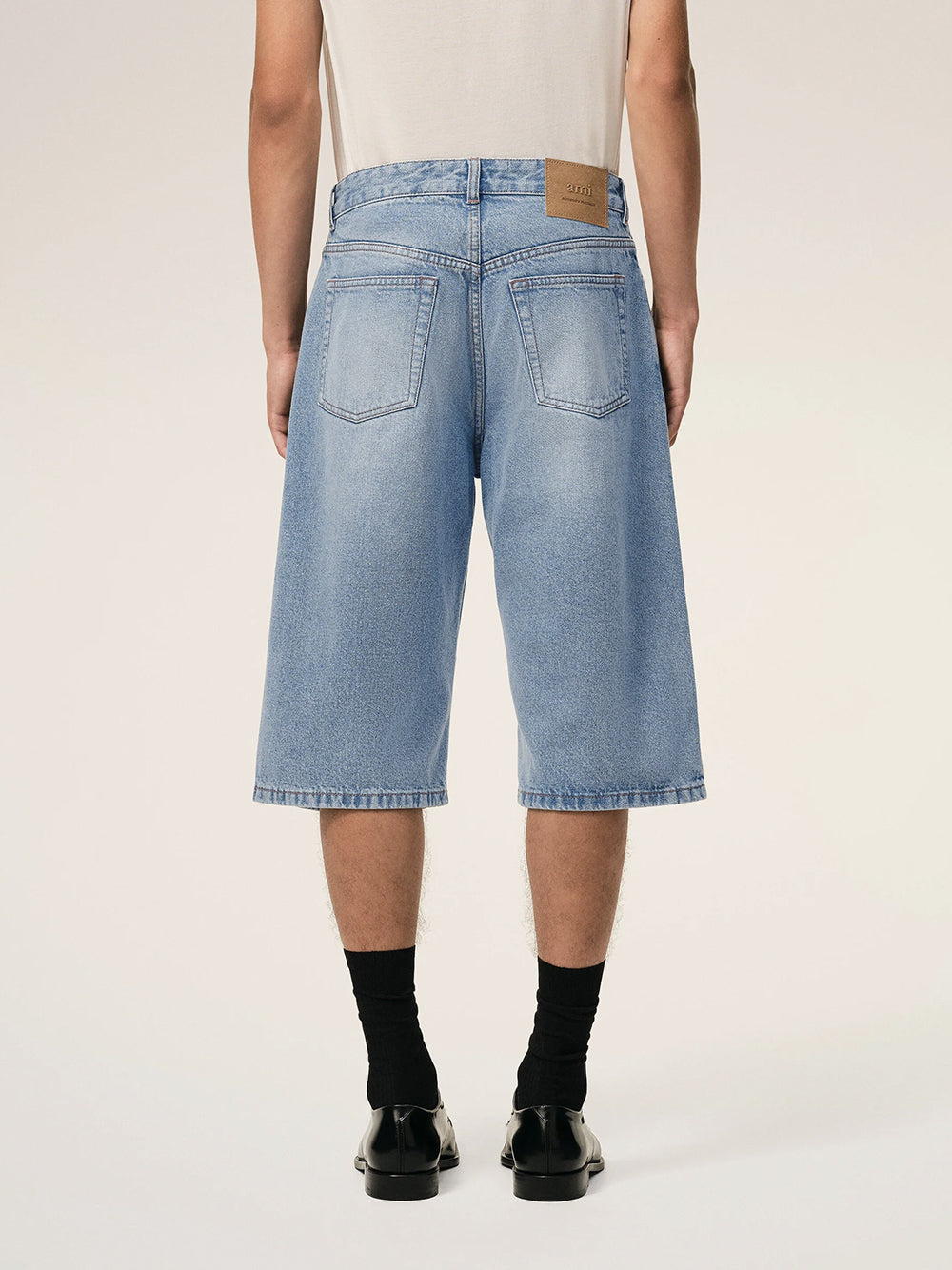 AMI PARIS-LARGE FIT BERMUDA SHORTS-