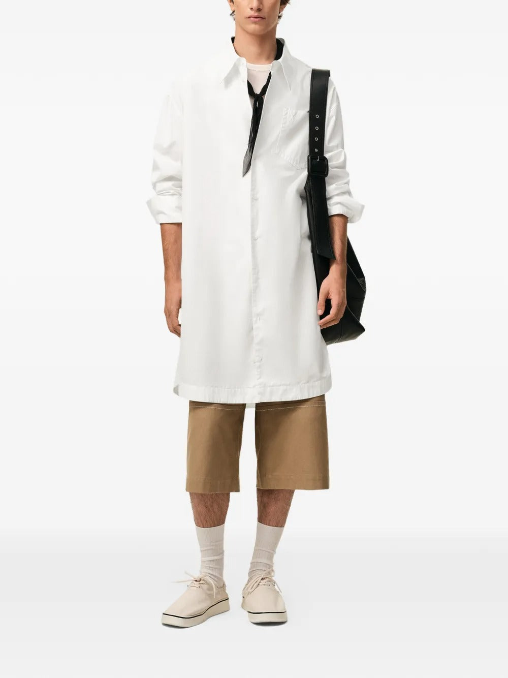 AMI PARIS-LONG SLEEVE WIDE SHIRT DRESS-