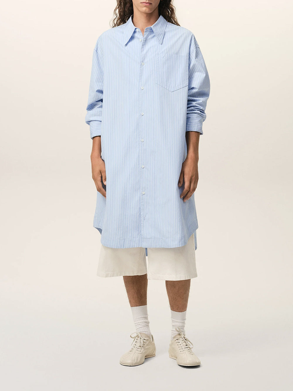 AMI PARIS-LONG SLEEVE WIDE SHIRT DRESS-