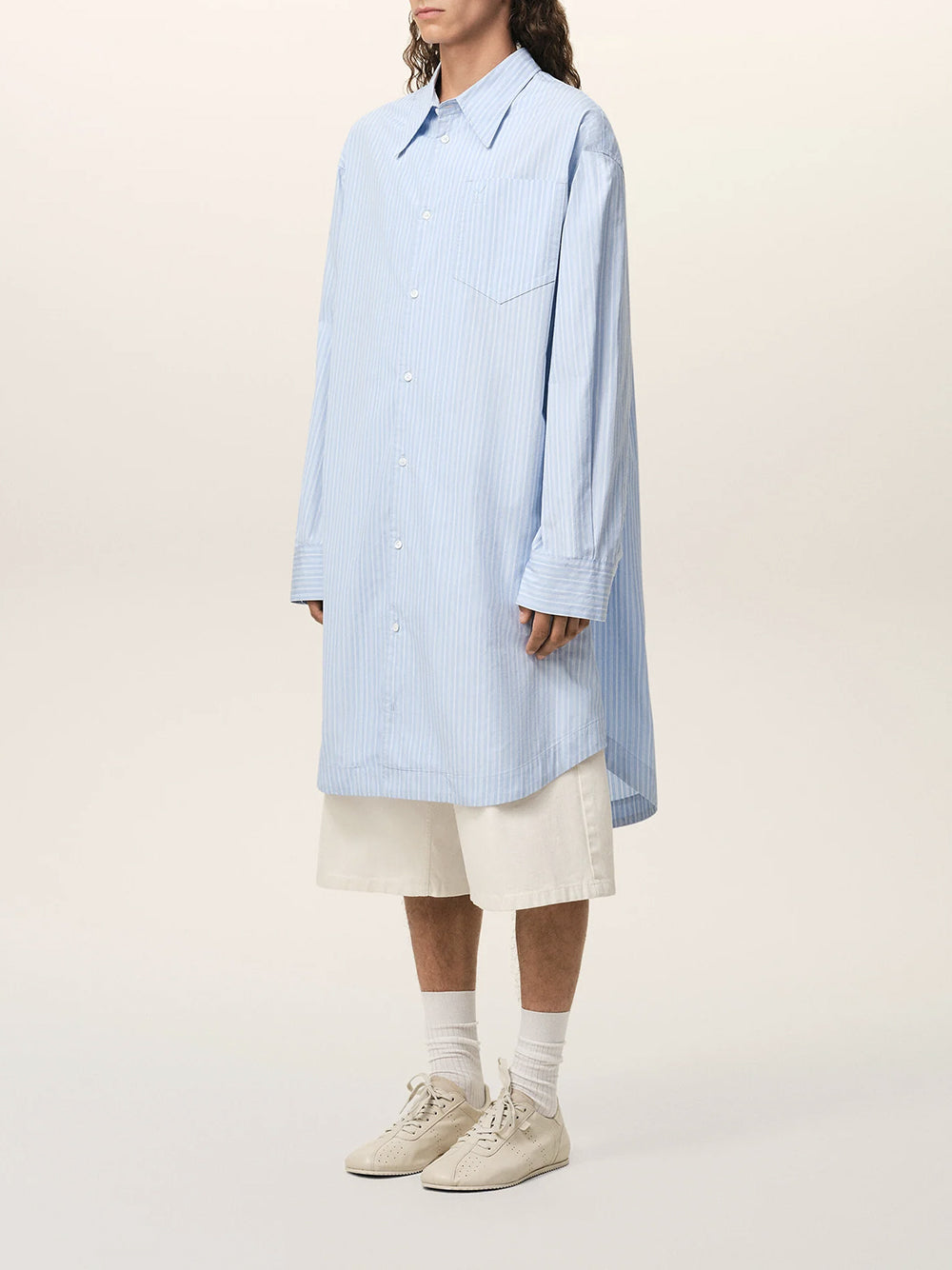 AMI PARIS-LONG SLEEVE WIDE SHIRT DRESS-