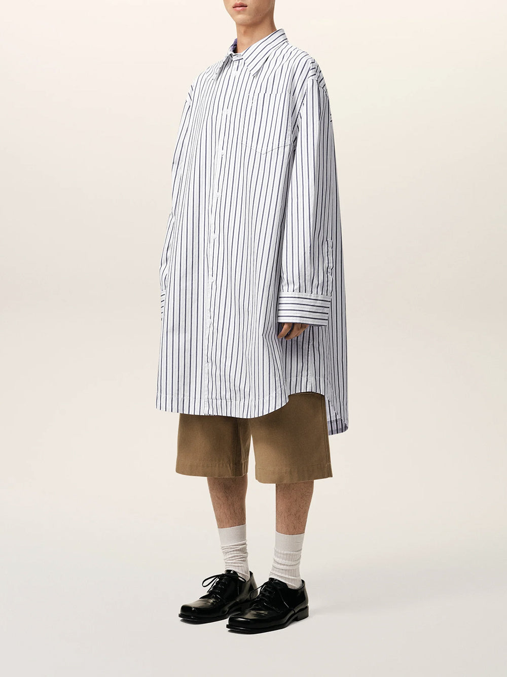 AMI PARIS-LONG SLEEVE WIDE SHIRT DRESS-