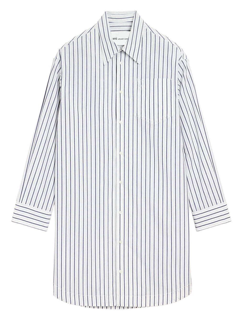 AMI PARIS-LONG SLEEVE WIDE SHIRT DRESS-