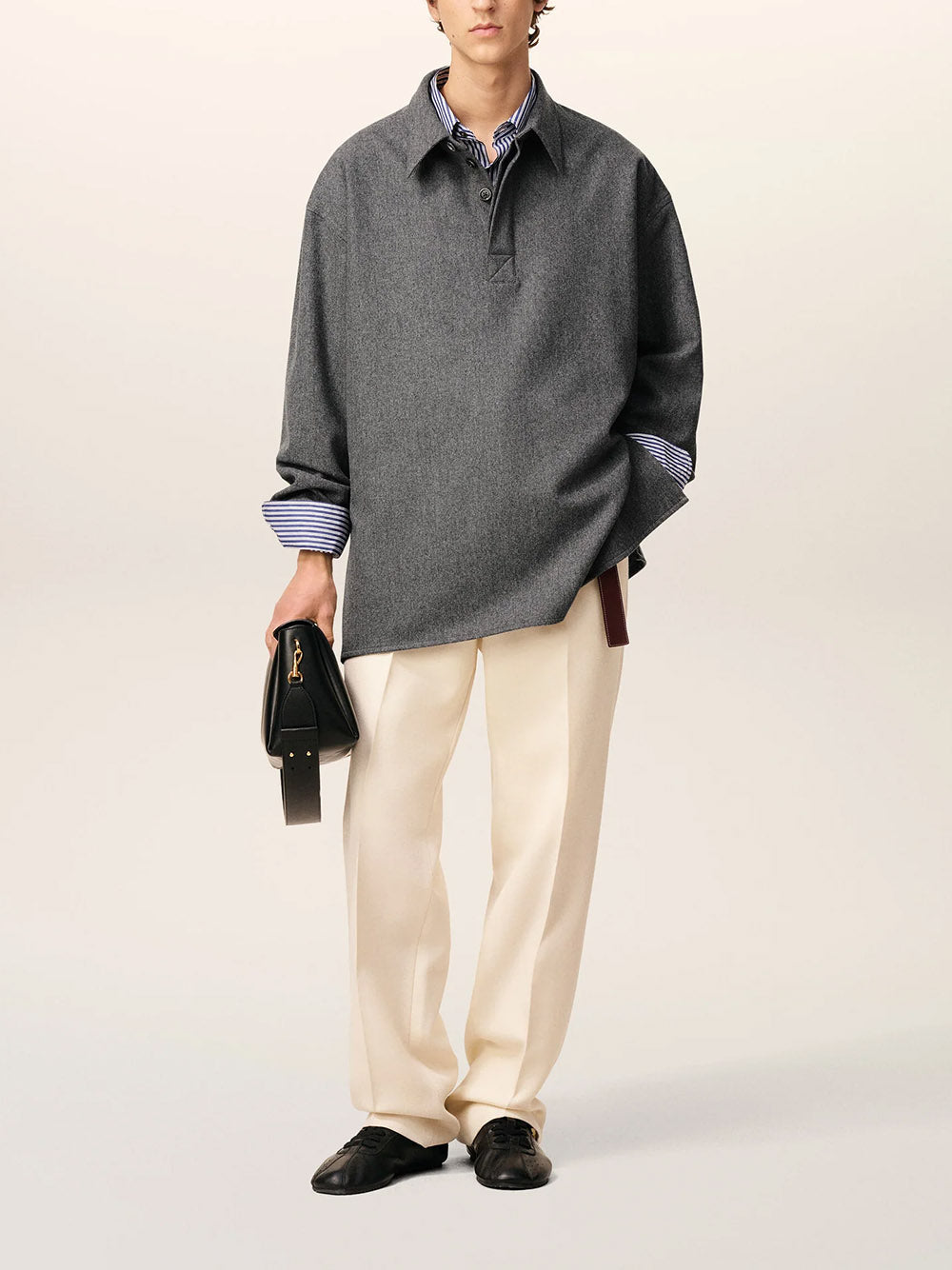 AMI PARIS-Long-sleeved polo shirt-