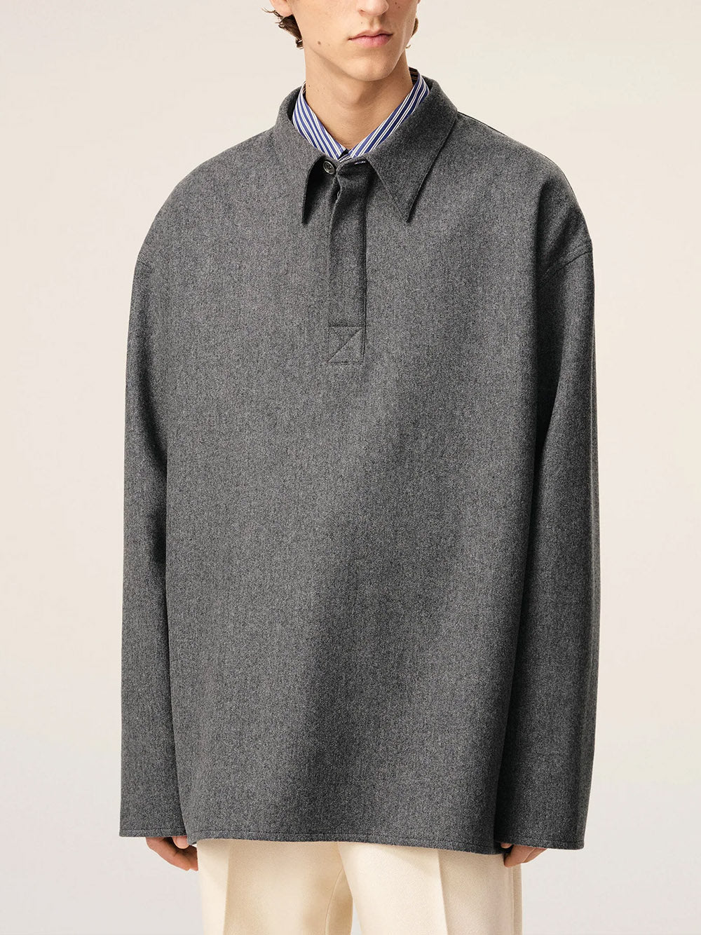 AMI PARIS-Long-sleeved polo shirt-