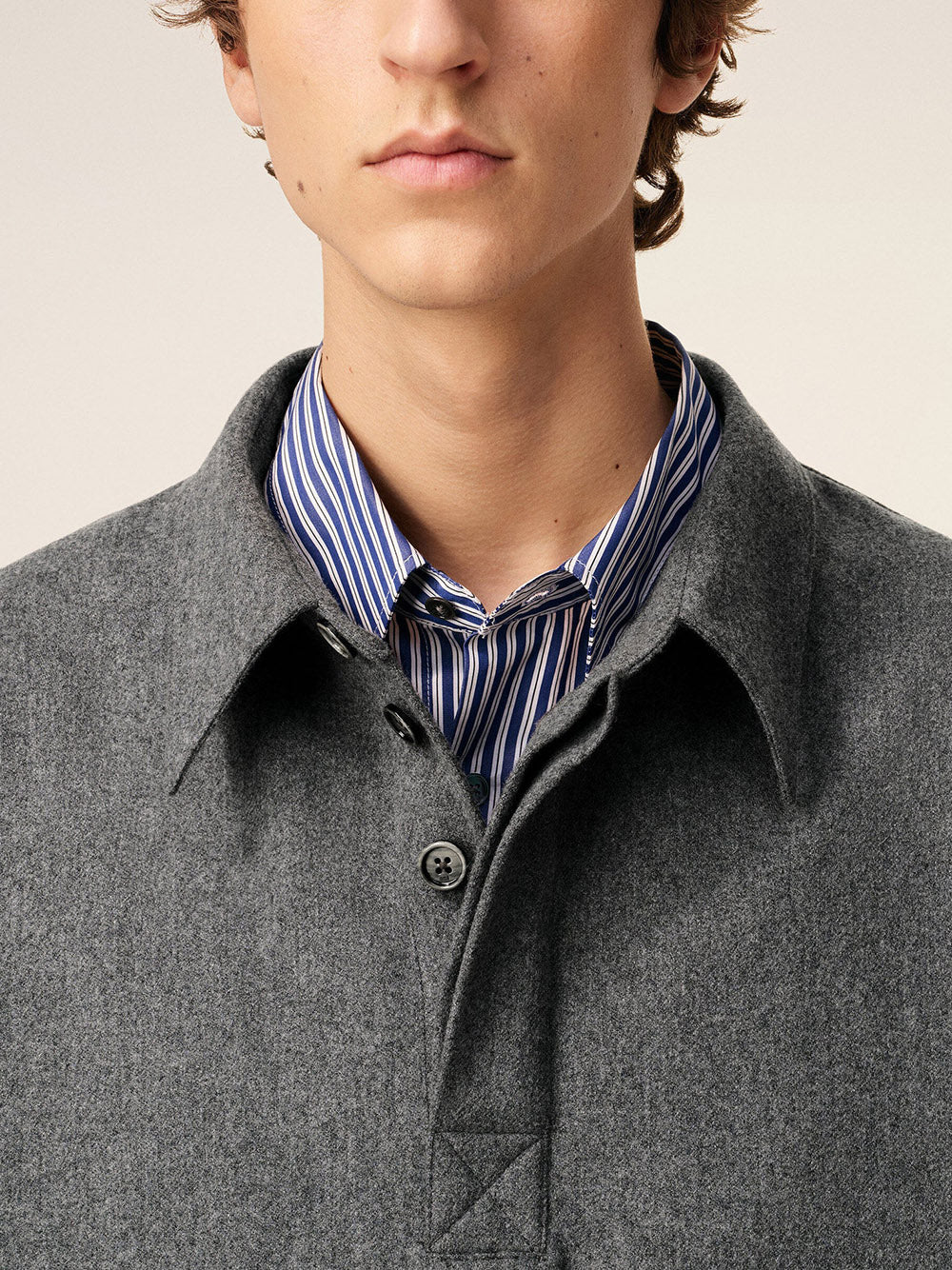 AMI PARIS-Long-sleeved polo shirt-