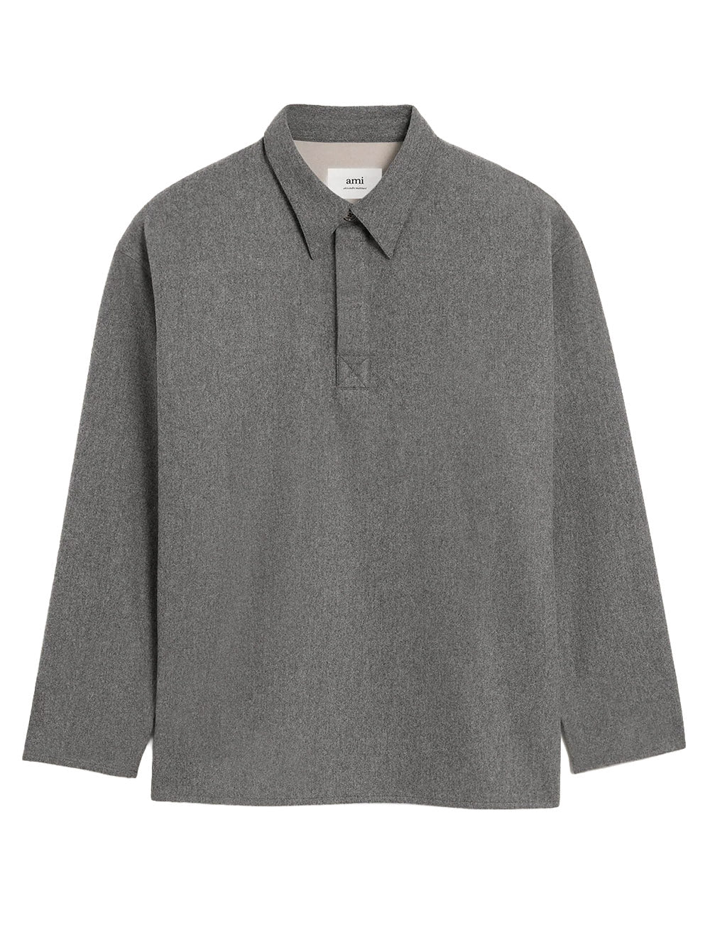 AMI PARIS-Long-sleeved polo shirt-