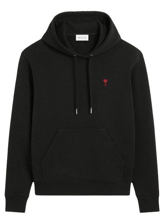 AMI PARIS-RED AMI DE COEUR HOODIE-