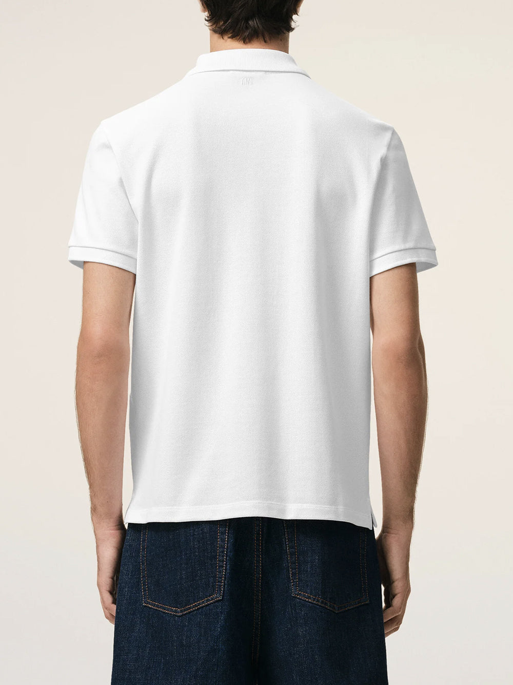 AMI PARIS-RED AMI DE COEUR POLO SHIRT-