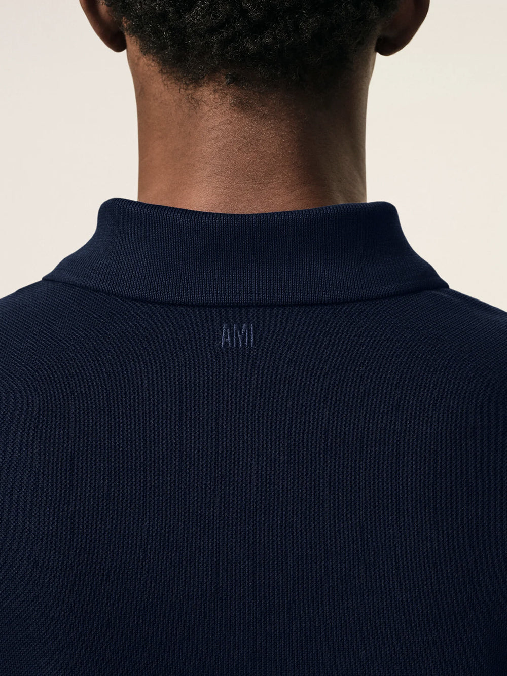 AMI PARIS-RED AMI DE COEUR POLO SHIRT-