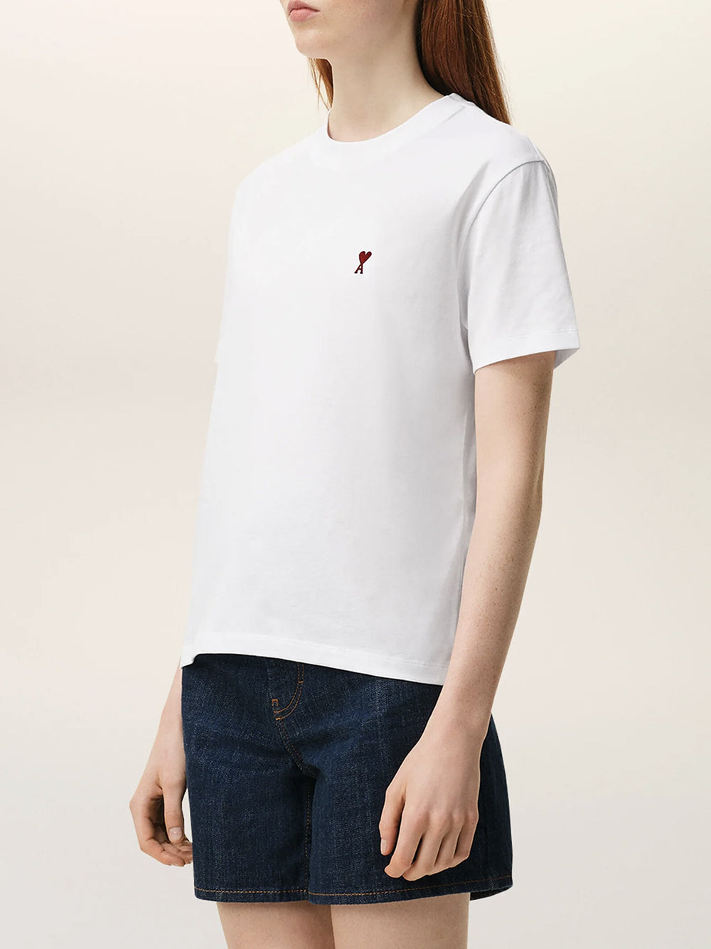 AMI PARIS-RED AMI DE COEUR TSHIRT-