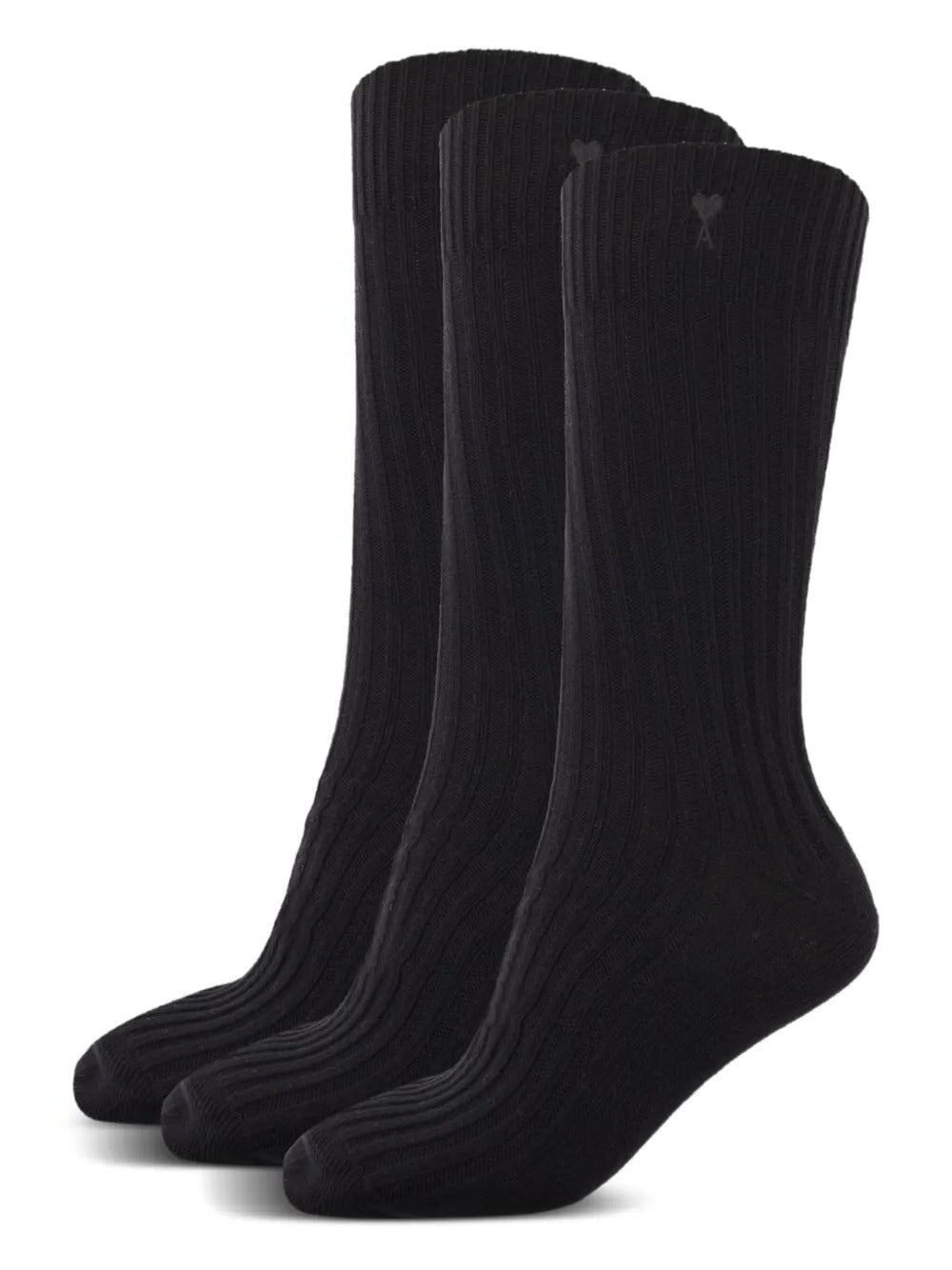 AMI PARIS-Set di tre paia di calzini in cotone biologico-