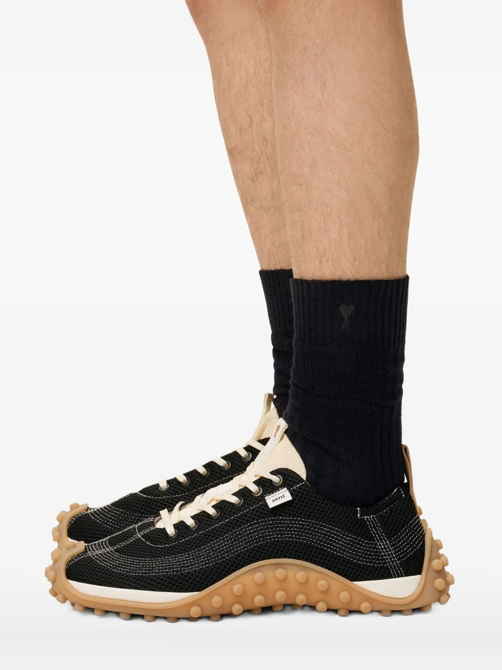 AMI PARIS-Set di tre paia di calzini in cotone biologico-