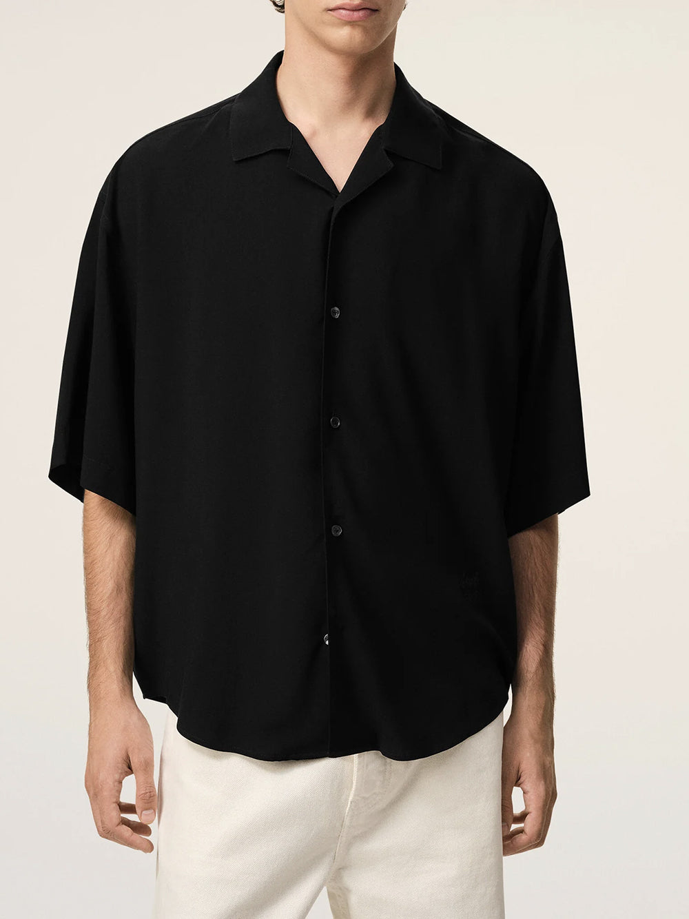AMI PARIS-SHORT SLEEVE BOXY SHIRT-