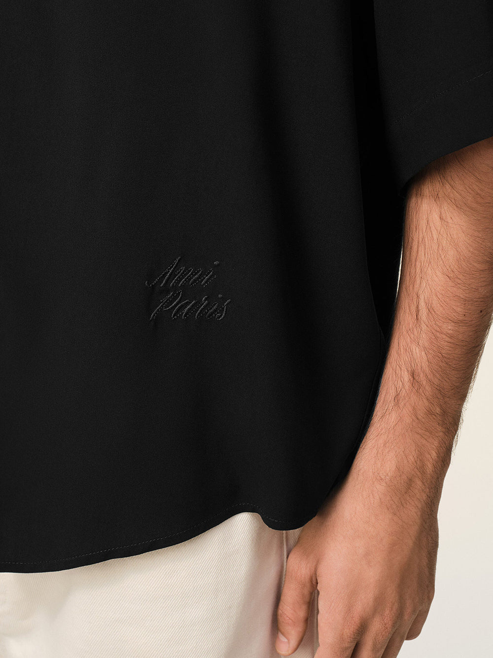 AMI PARIS-SHORT SLEEVE BOXY SHIRT-