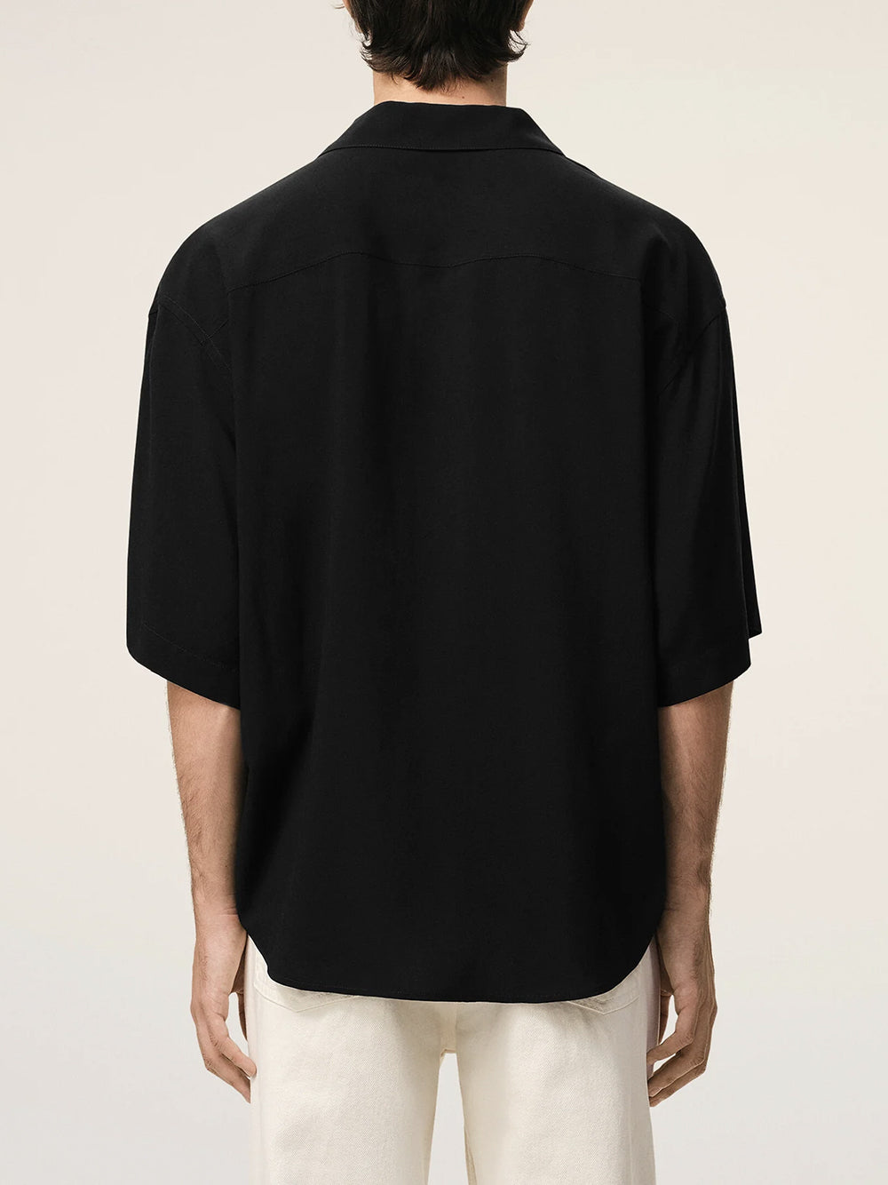 AMI PARIS-SHORT SLEEVE BOXY SHIRT-