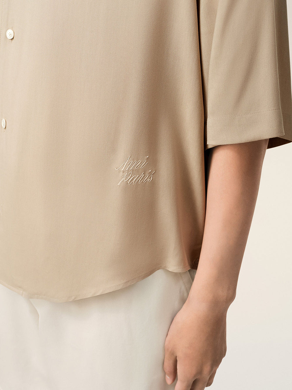AMI PARIS-SHORT SLEEVE BOXY SHIRT-
