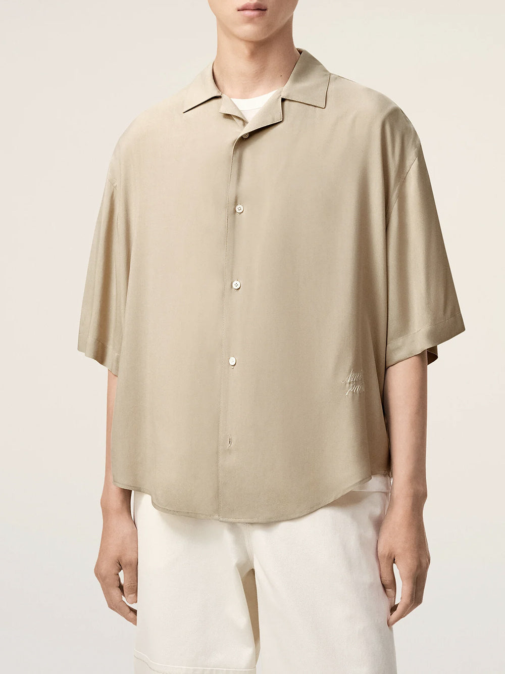 AMI PARIS-SHORT SLEEVE BOXY SHIRT-