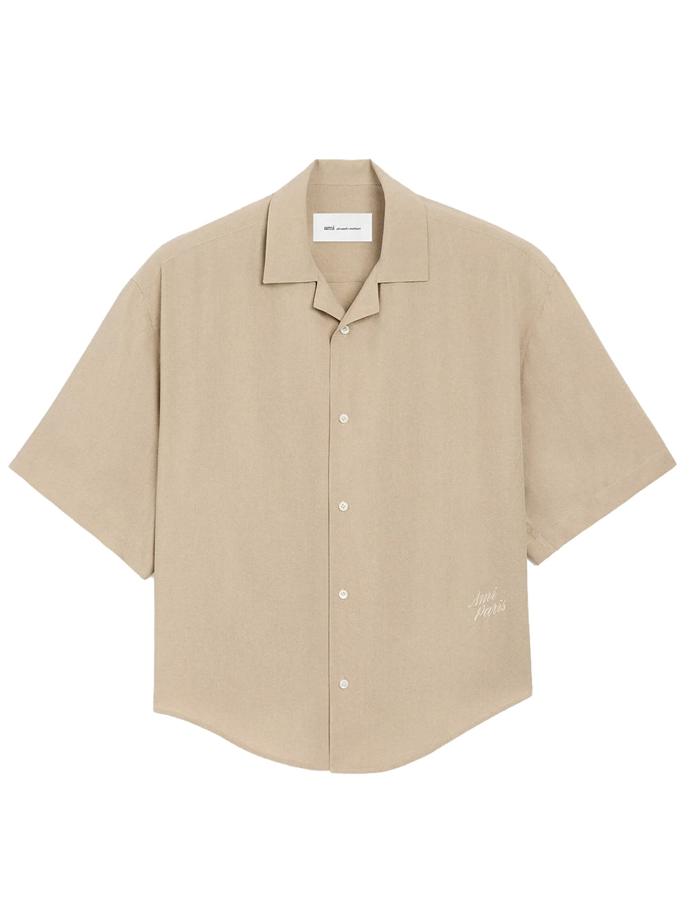 AMI PARIS-SHORT SLEEVE BOXY SHIRT-