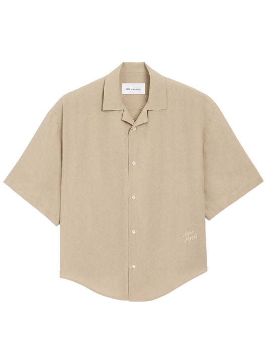 AMI PARIS-SHORT SLEEVE BOXY SHIRT-