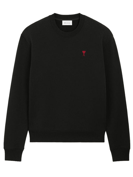 AMI PARIS-SWEATSHIRT WITH RED AMI DE COEUR-
