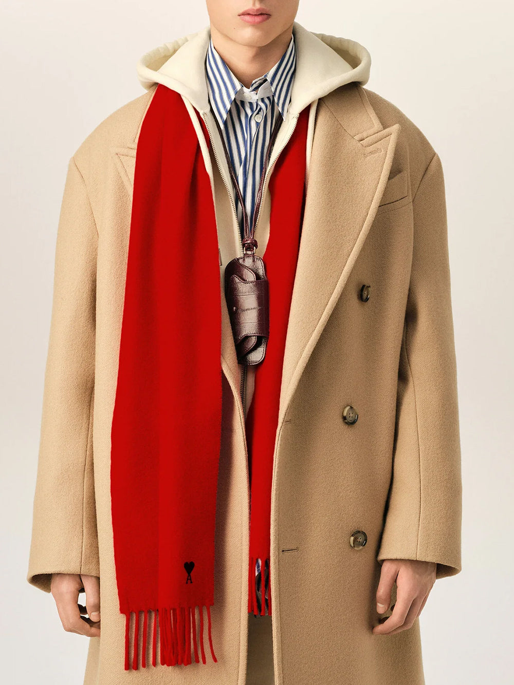 AMI PARIS-WOOL SCARF-